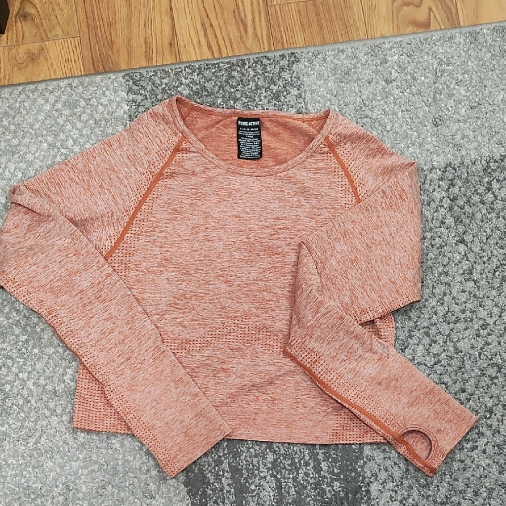 PINK Active Orange Active Top